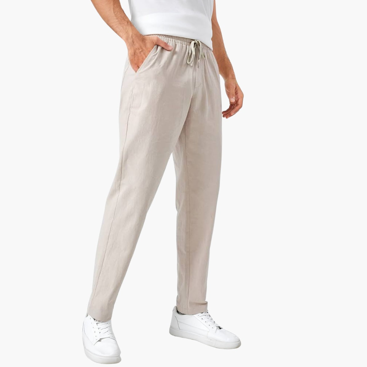 Calça Masculina de Linho Slim Fit Milford