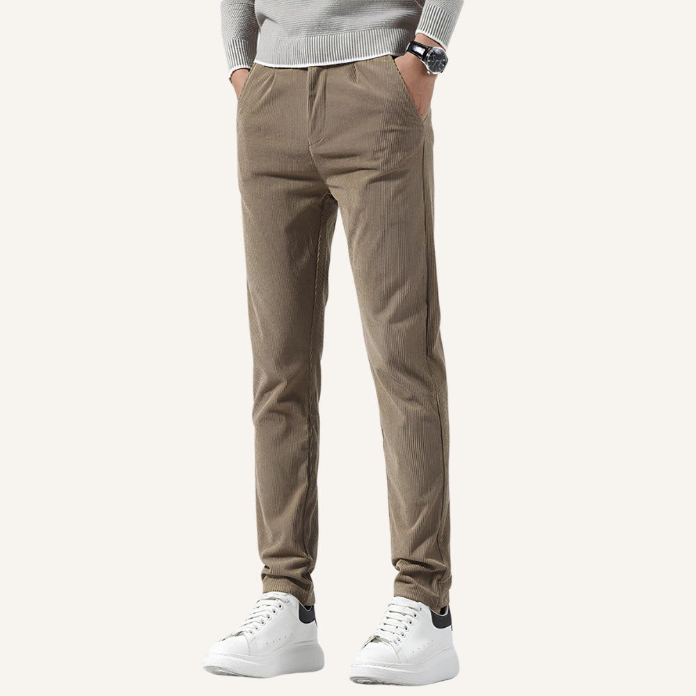 Calça de Veludo Masculina Slim Fit Versailles