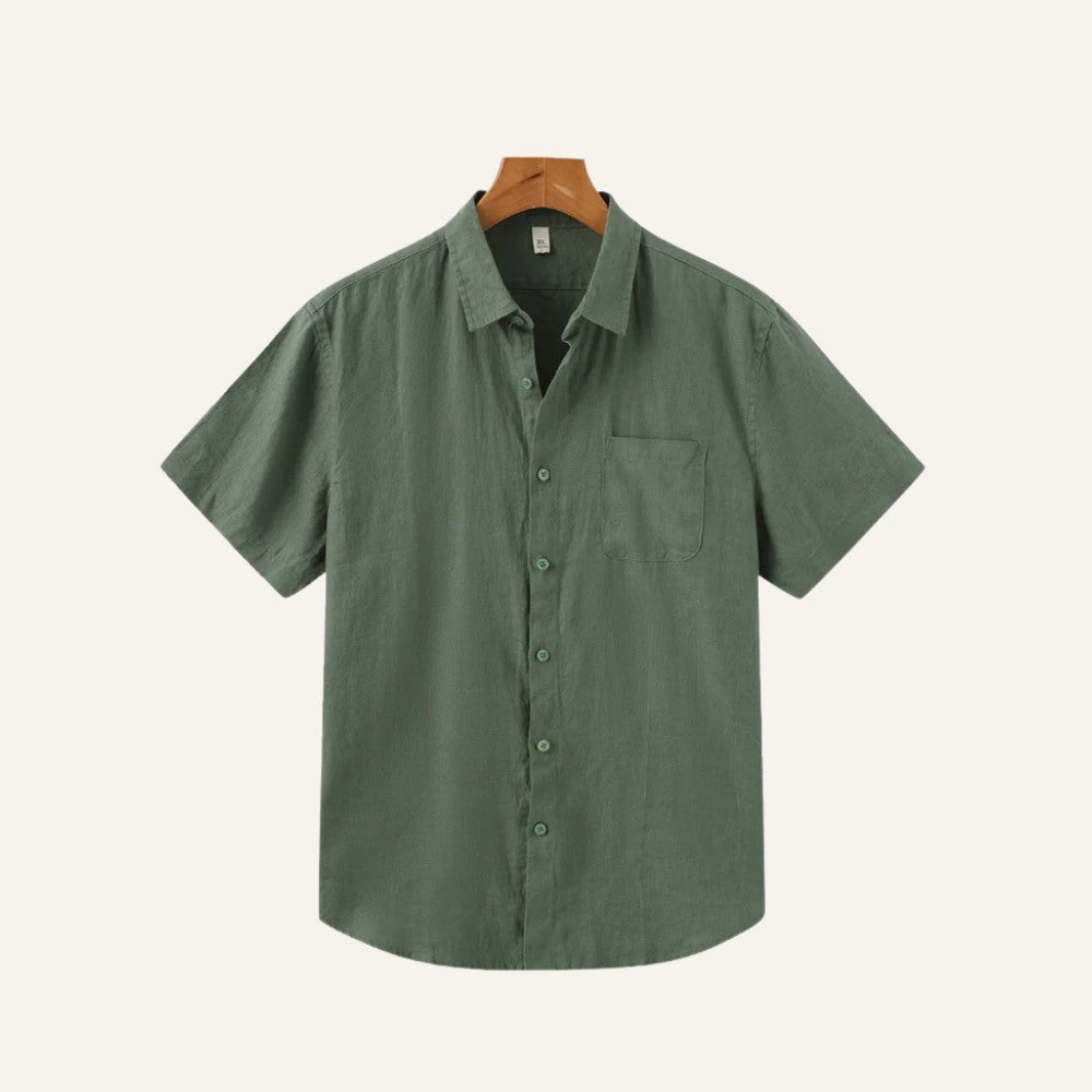 Camisa de Linho Masculina Old Money Milford