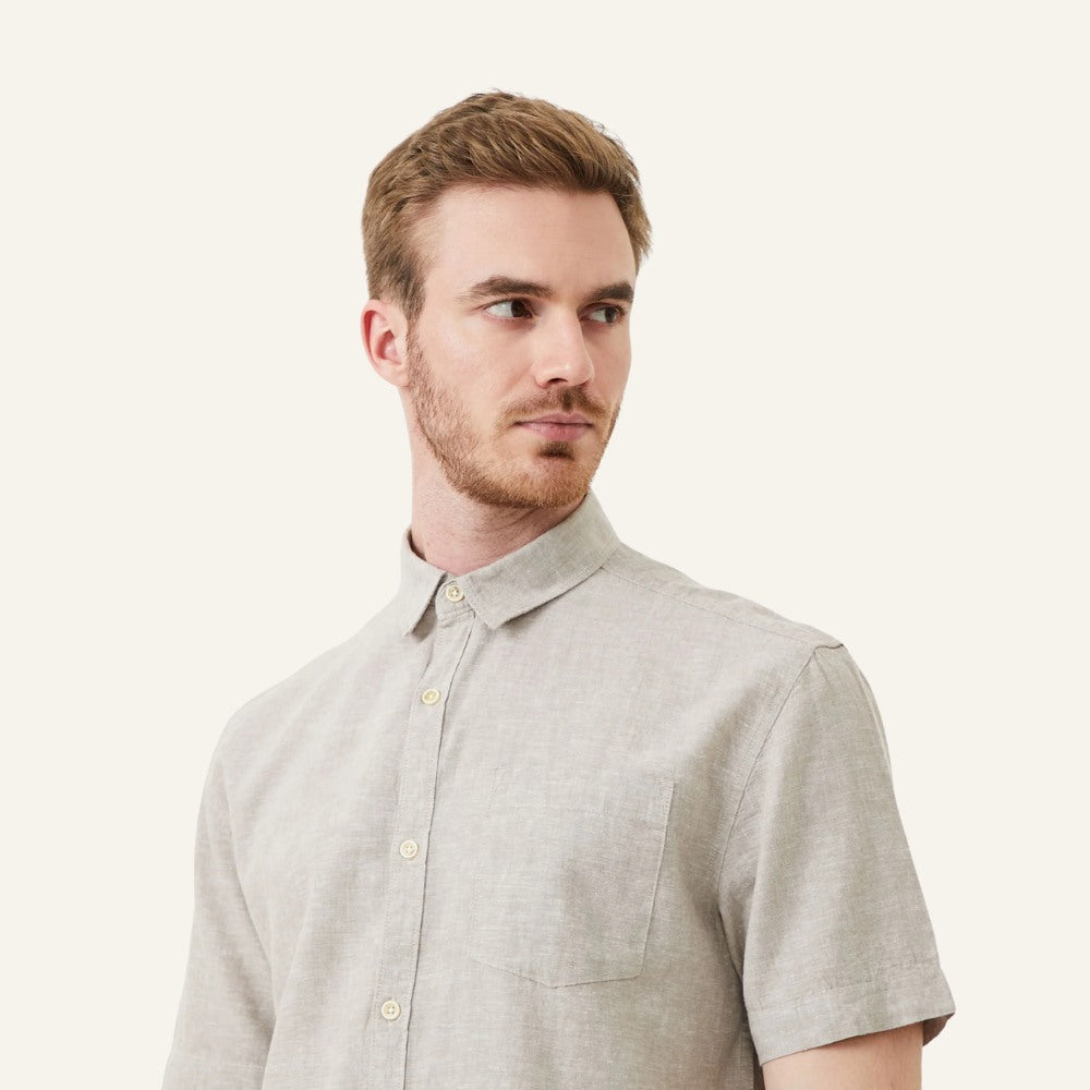 Camisa de Linho Masculina Old Money Milford