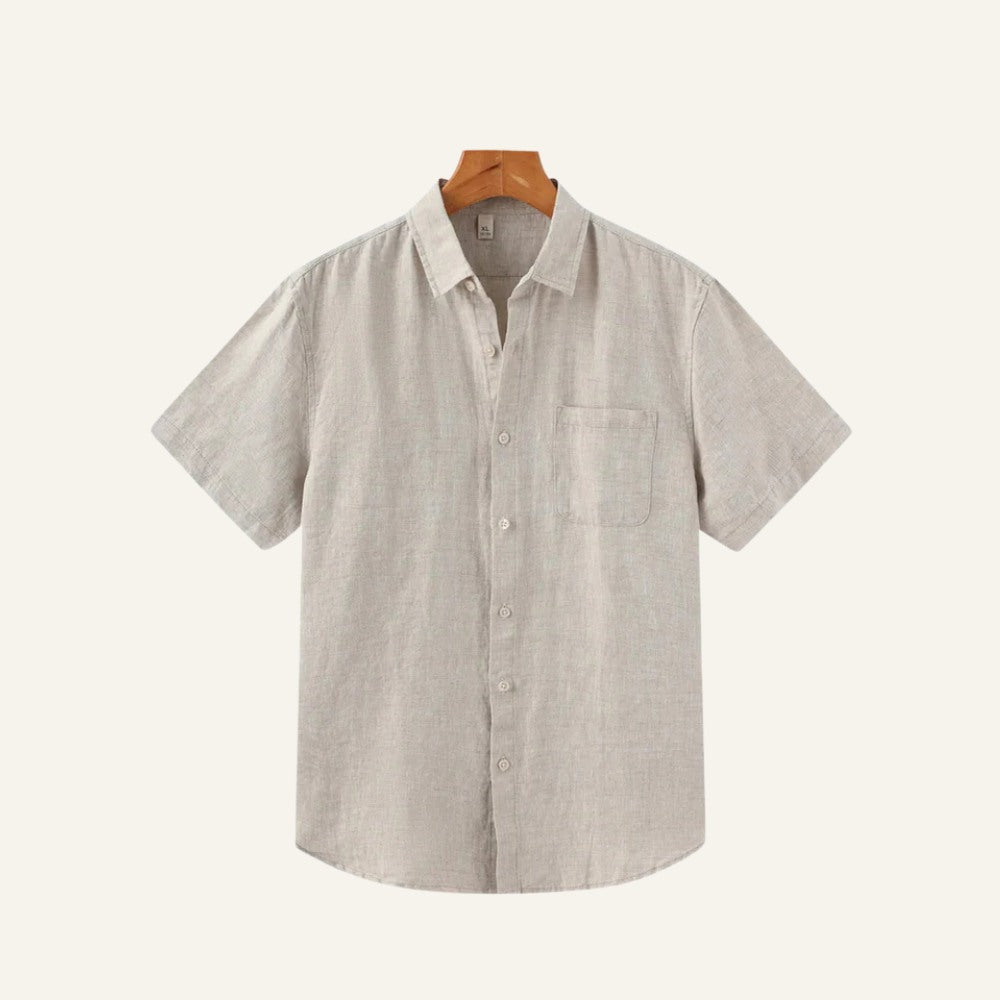 Camisa de Linho Masculina Old Money Milford