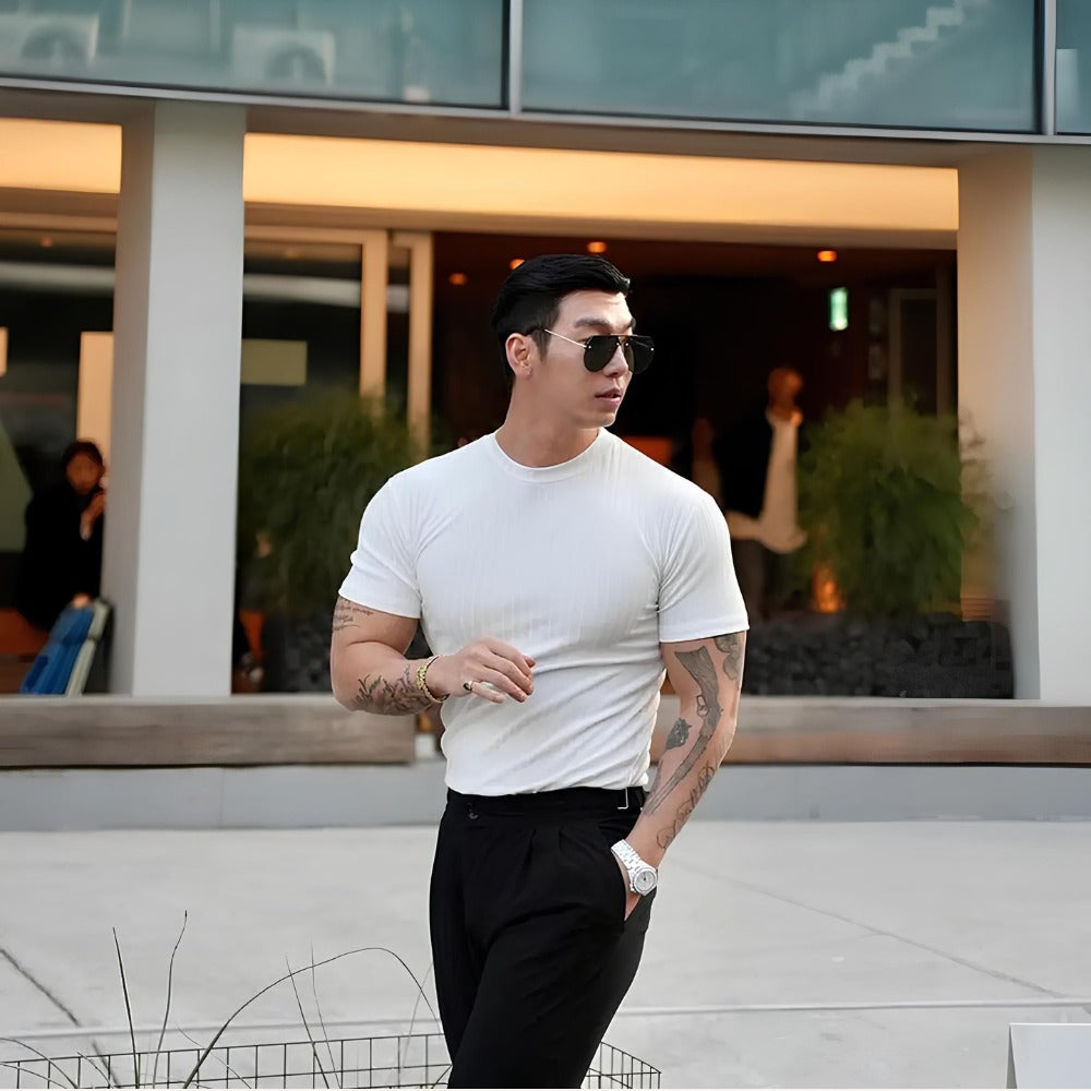 Camiseta Masculina Slim Fit Dalphin