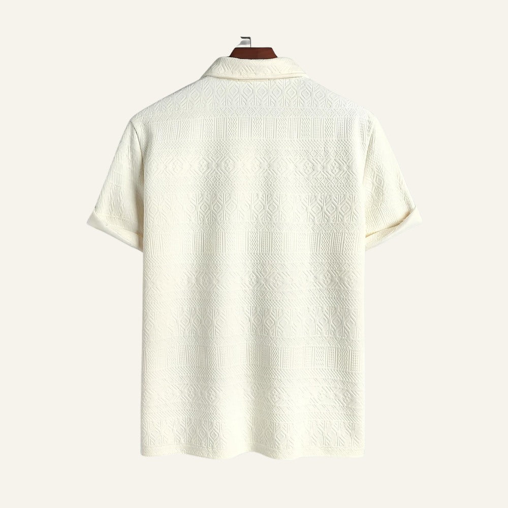 Conjunto Masculino Old Money Jacquard Geometrik