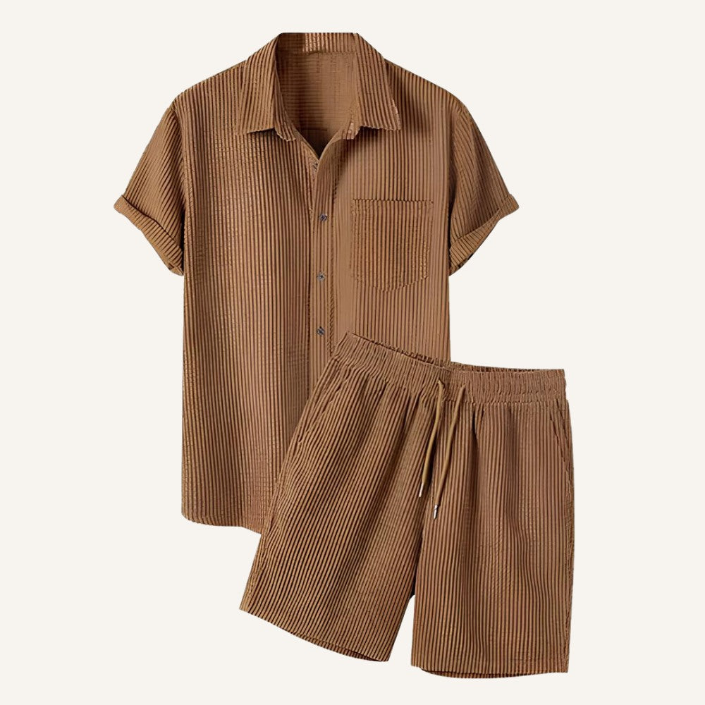 Conjunto Masculino Canelado Old Money Bexley