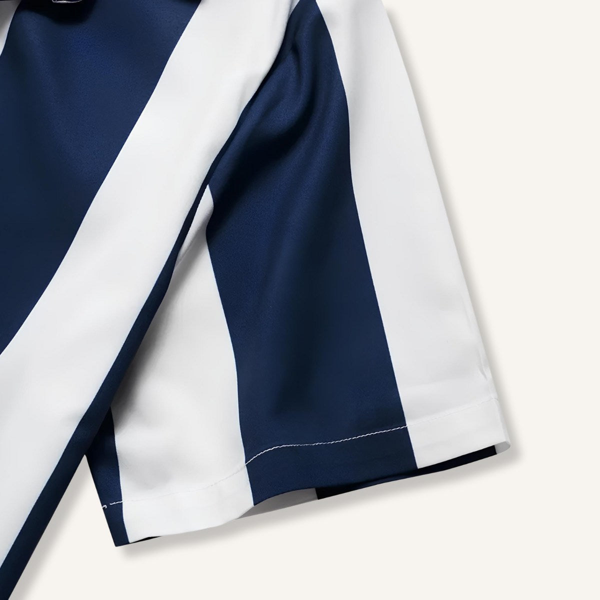 Camisa Masculina Listrada Azul Verza