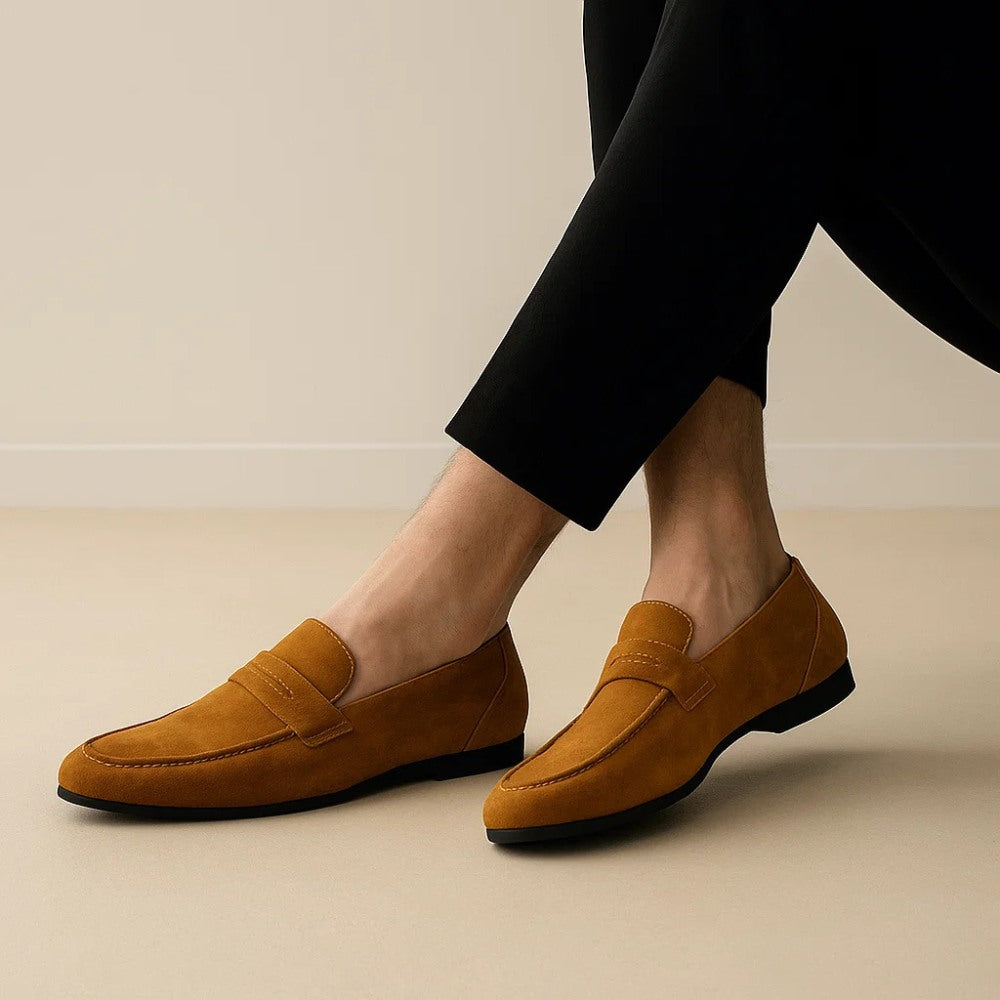 Mocassim Loafer Masculino de Camurça Piazzi