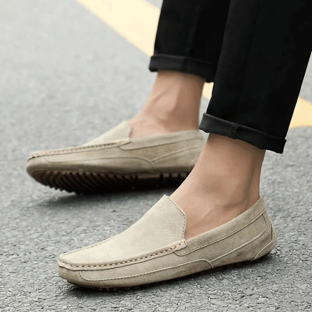 Mocassim Loafer de Camurça Masculino Solatte