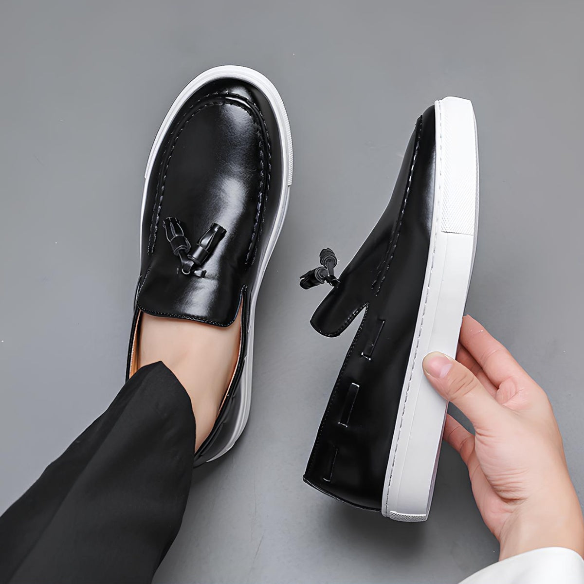 Mocassim de Couro Masculino Duque