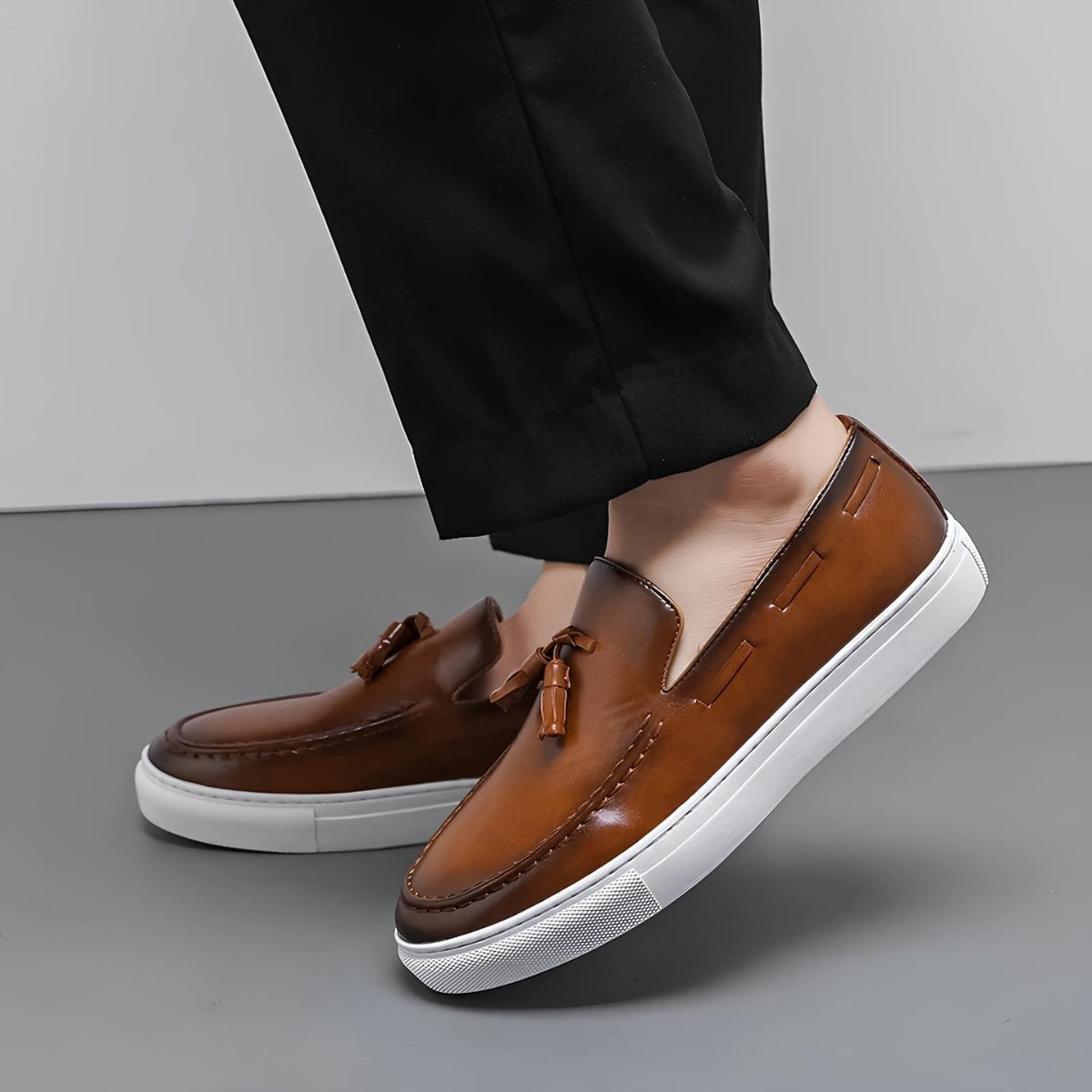 Mocassim de Couro Masculino Duque