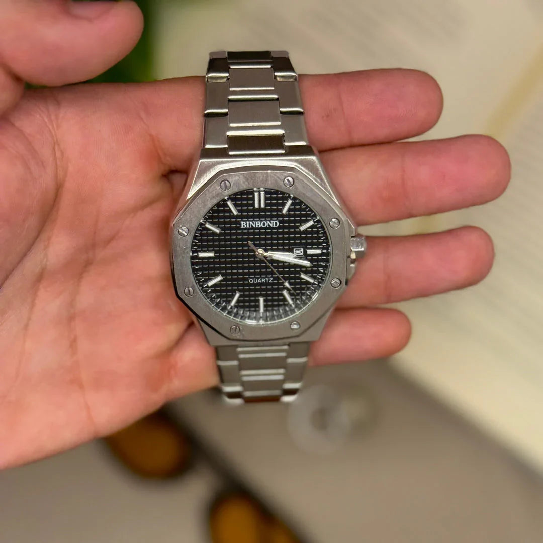 Relógio Masculino Prata Blind Felotti