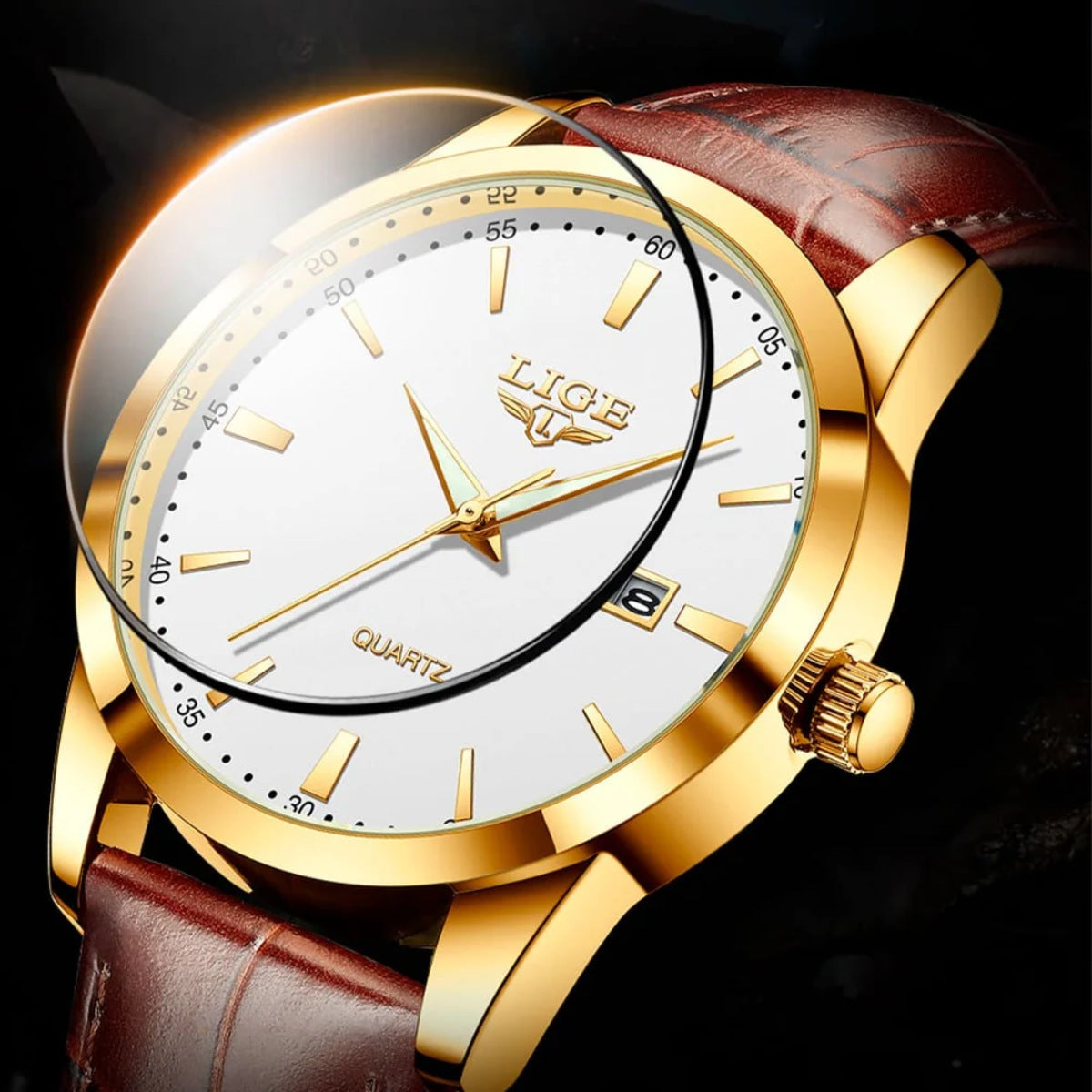 Relógio Masculino de Couro Santerro