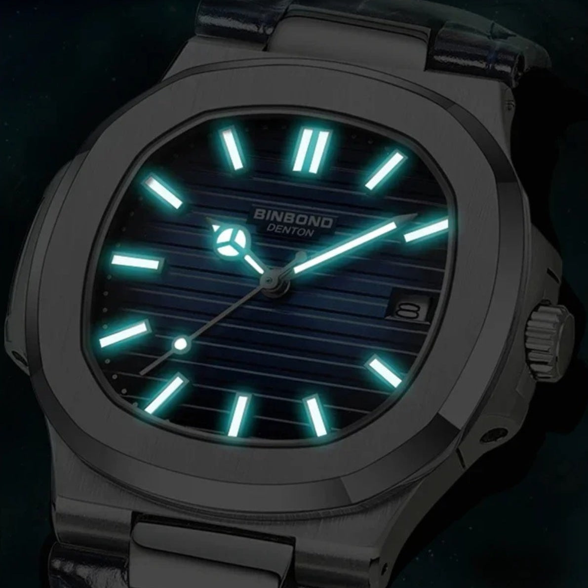 Relógio de Couro Preto Luxe Felotti