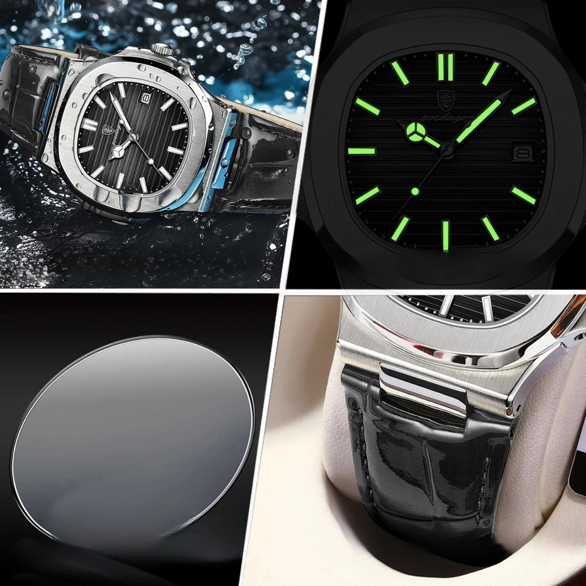 Relógio de Couro Marrom Luxe Felotti