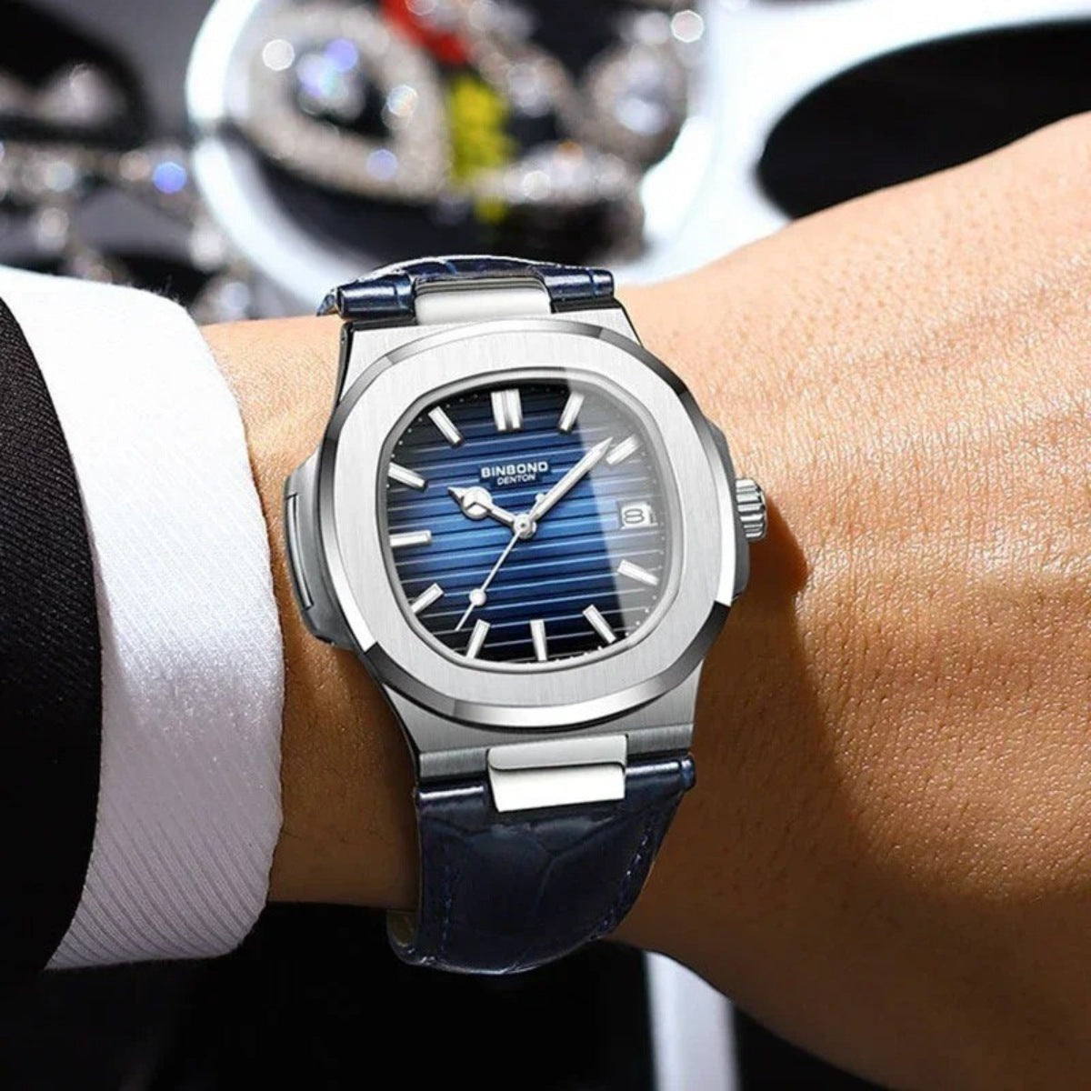 Relógio de Couro Marrom Luxe Felotti