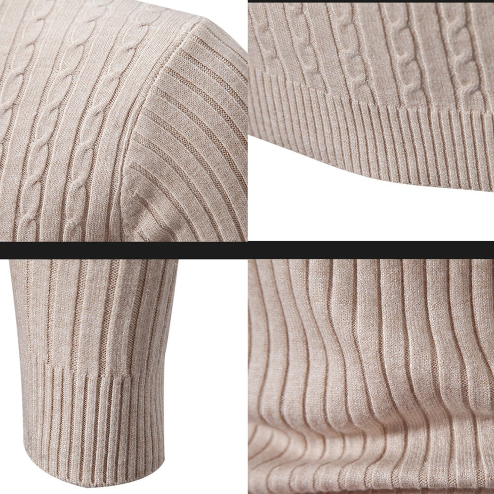 Suéter Pulôver Masculino de Gola Alta