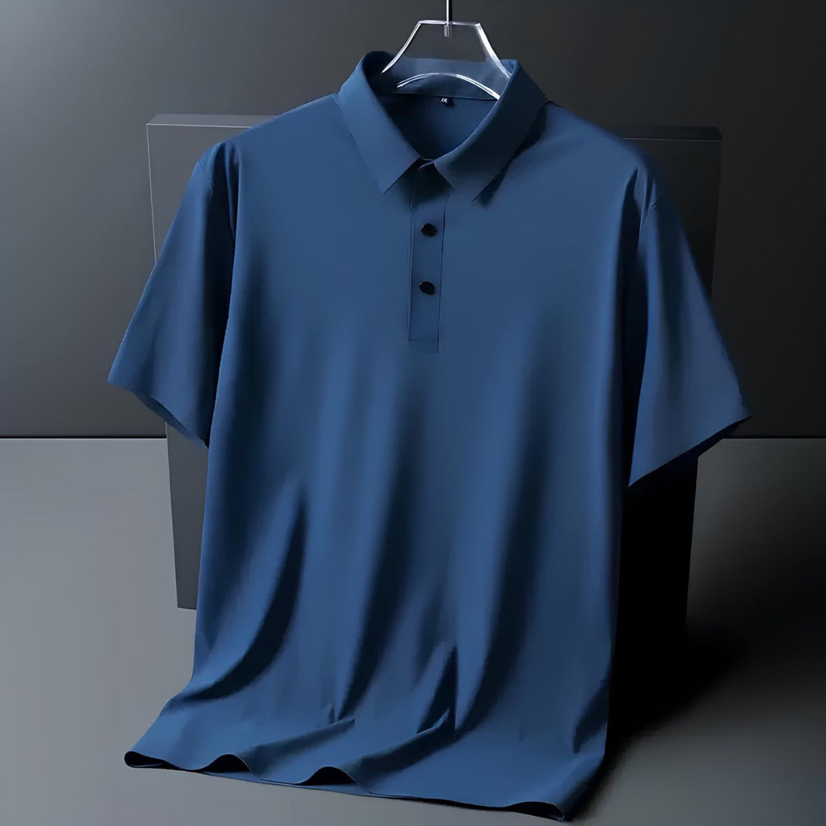 Camisa Polo Masculina Seda Gelo - Anti Amassado