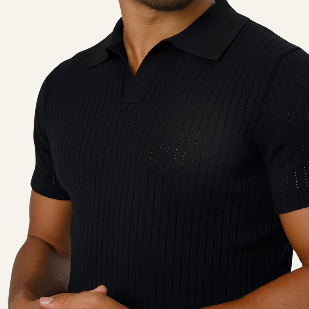 Camisa Polo Masculina de Malha Old Money Saville