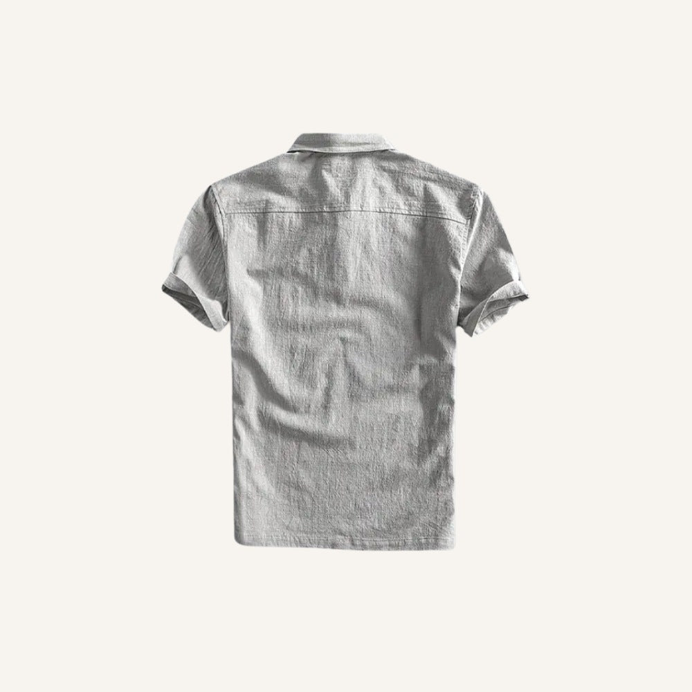 Camisa Polo Masculina de Linho Salermo