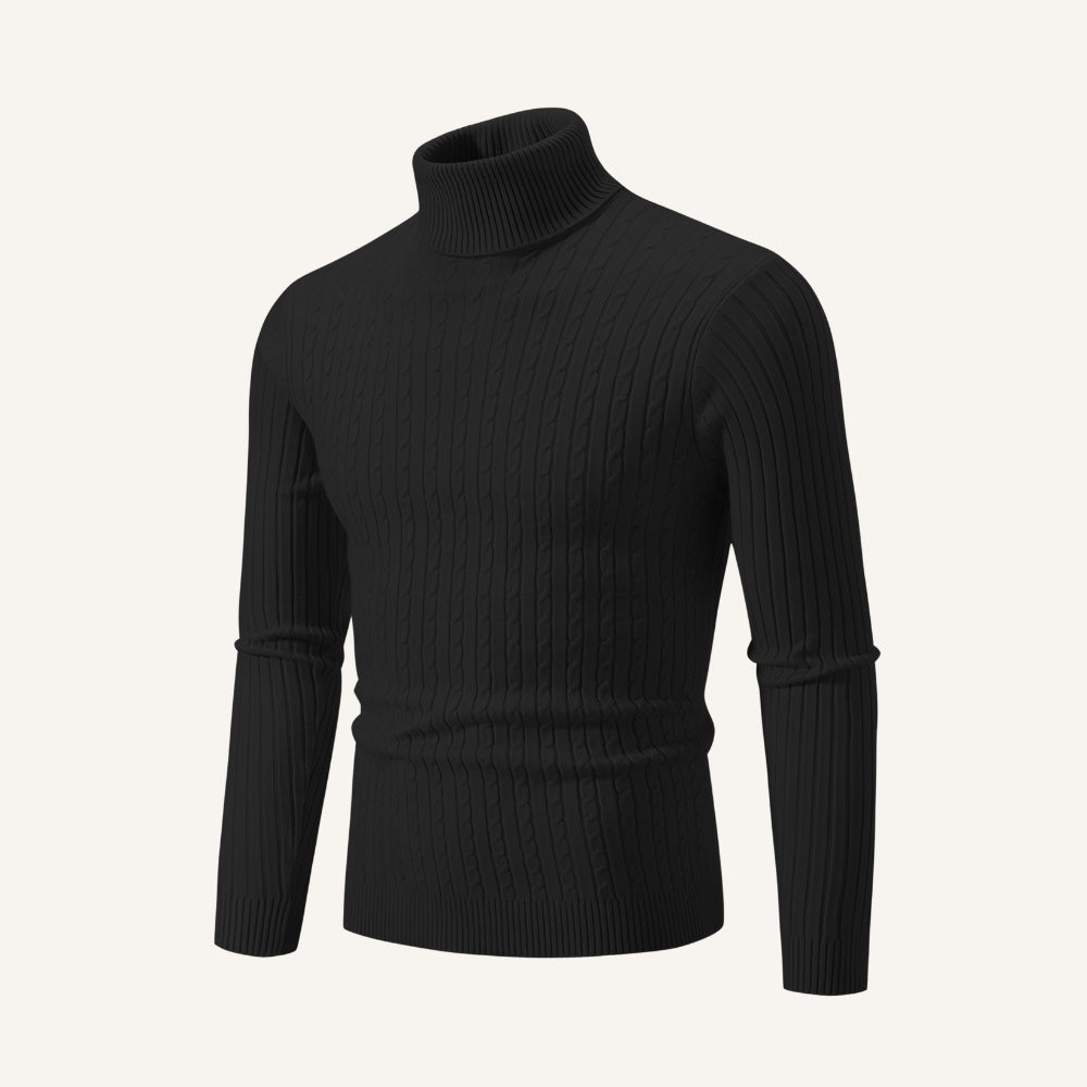 Suéter Pulôver Masculino de Gola Alta